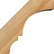 Ekena Millwork 4"W x 8"D x 8"H Balboa Rough Sawn Knee Brace, Western Red Cedar BRC04X08X08BOA00RWR - alternate 2